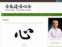 Tablet Screenshot of aikidoyuishinkai.org
